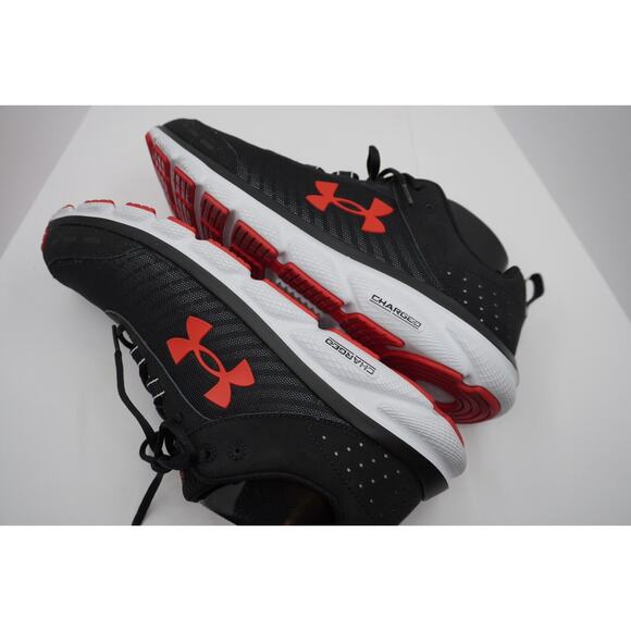 Under Armour UA CHARGED ASSERT 8 Black Orange White 10.5 active gym casual 34-03 - Picture 4 of 12